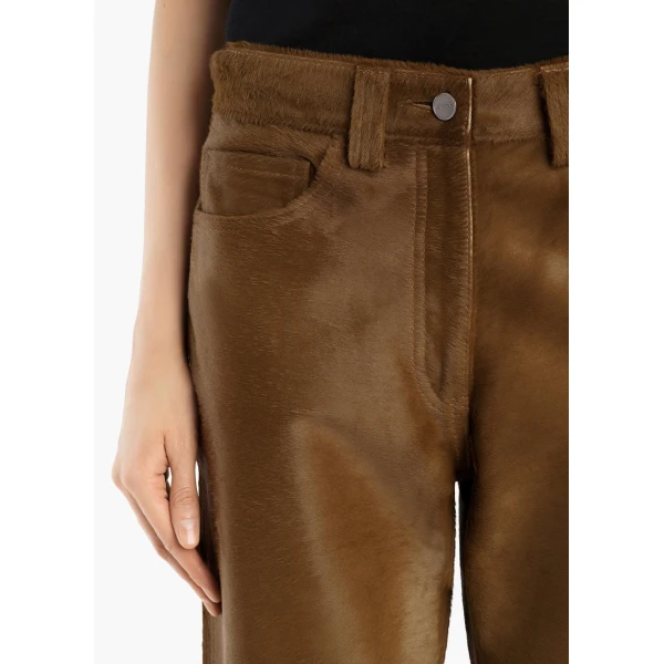 Callum Pant in Almond Haircalf - Image 5