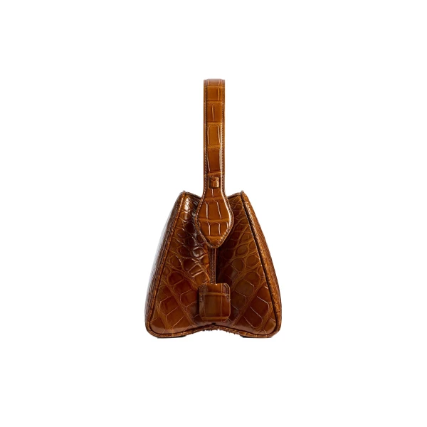 Cate Bag in Dark Honey Alligator - Image 5