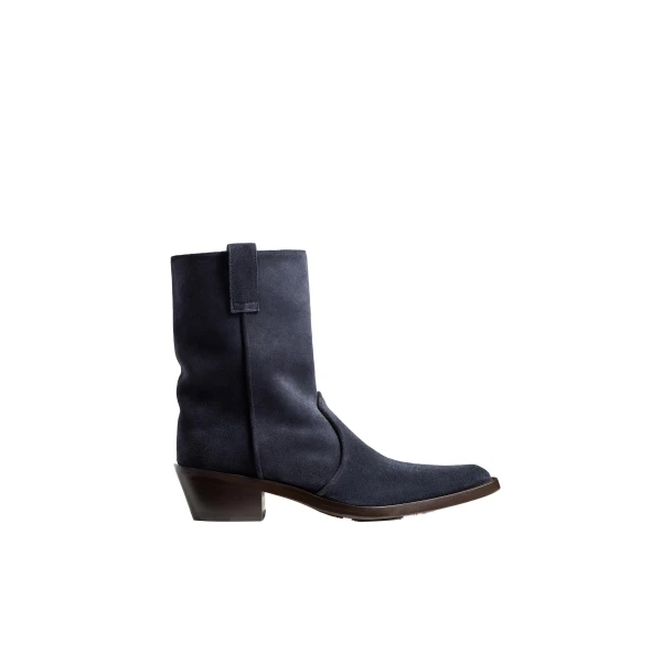 Clive Ankle Boot in Midnight Navy Suede