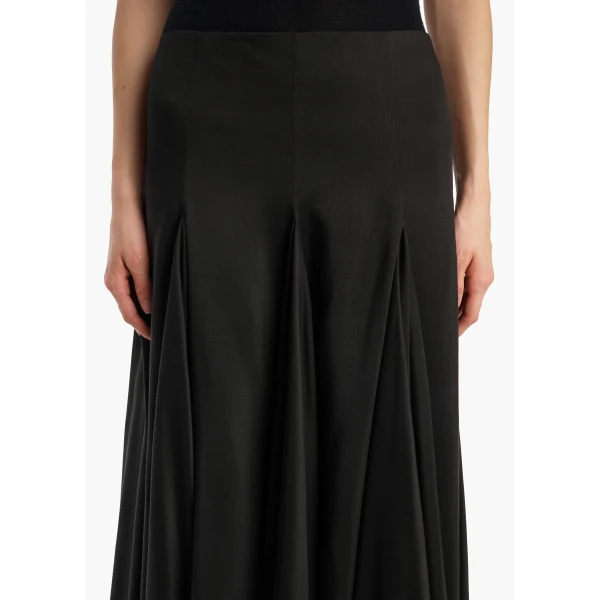 Coda Skirt in Black Silk Blend - Image 4
