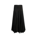 Khaite Coda Skirt in Black Silk Blend | Skirts | Luxury Shoes 