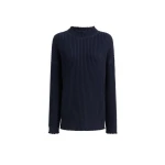Khaite Dylan Top in Dark Navy Waffle | Tops | Luxury Shoes 
