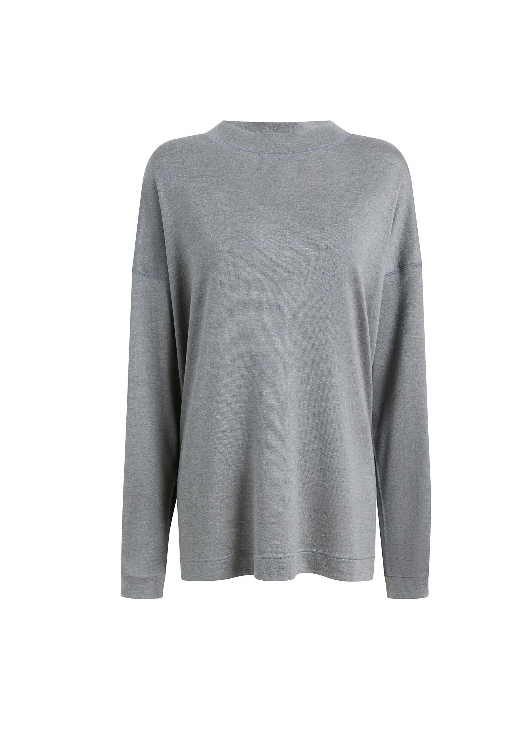 Khaite Dylan Top in Heather Grey | Tops | Luxury Shoes Khaite Dylan Top in Heather Grey | Tops | Luxury Shoes