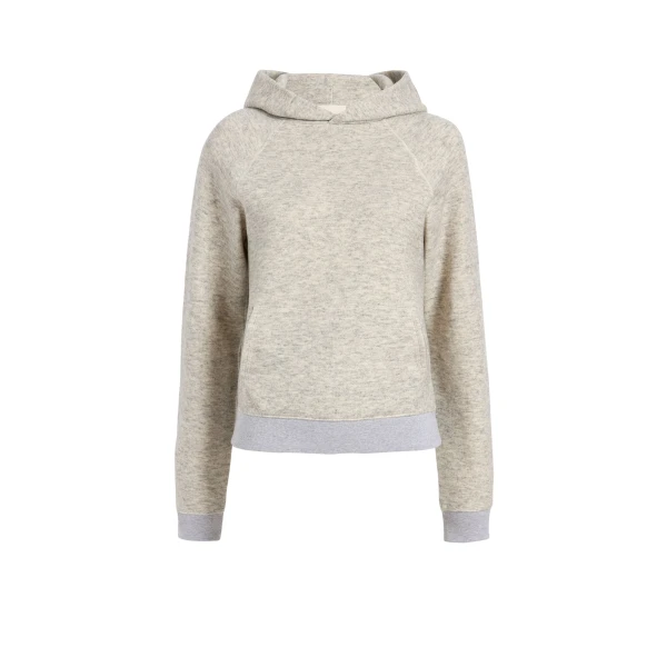 Khaite Ellen Hoodie in Grey | Hoodies | Luxury Shoes 