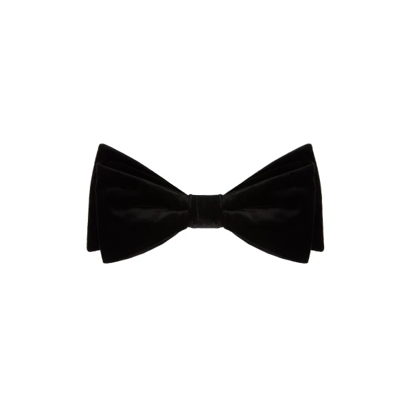 Enid Bow Brooch in Black