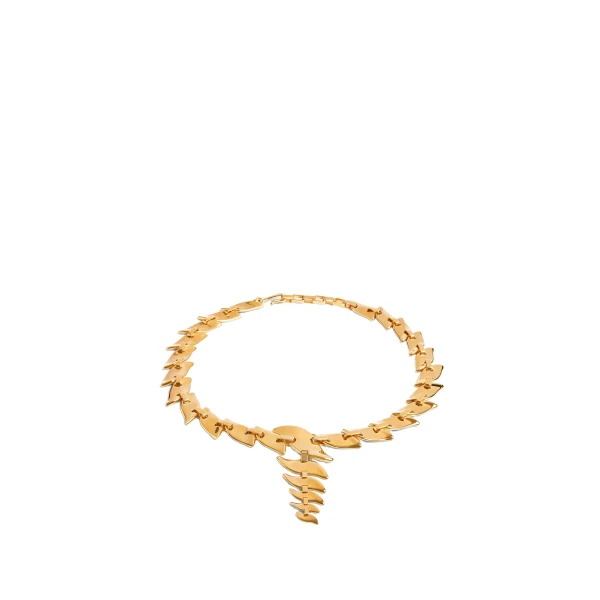 Leaf Chain Necklace in Gold - Image 2