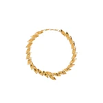 Khaite Leaf Chain Necklace in Gold