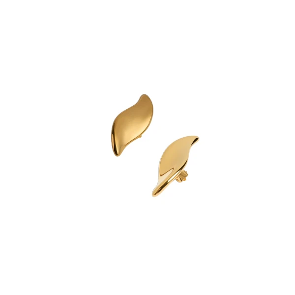 Leaf Earrings in Gold