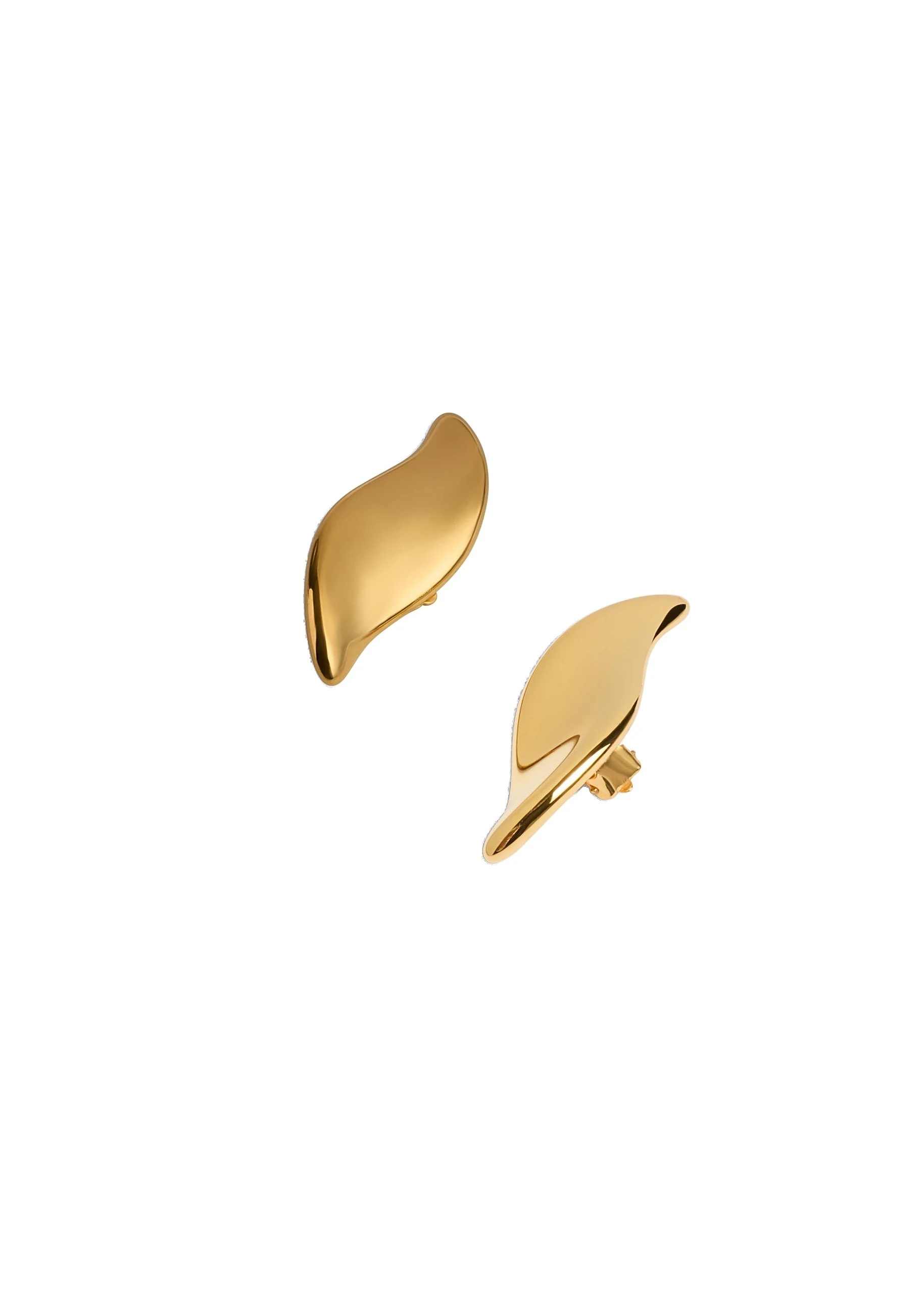 Khaite Leaf Earrings in Gold | Buy Jewelry at Luxury Shoes Khaite Leaf Earrings in Gold