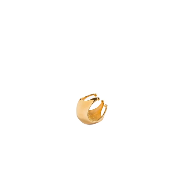 Lotus Ear Cuff in Gold