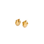 Khaite Medium Lotus Earrings in Gold