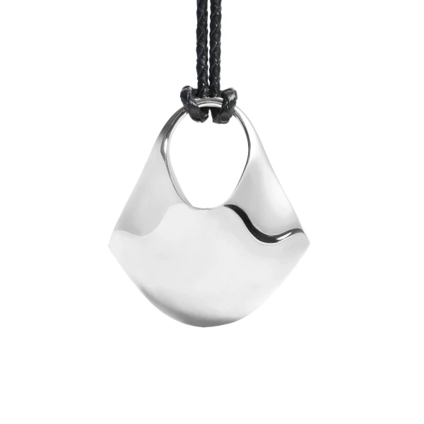Medium Lotus Pendant in Silver - Image 3