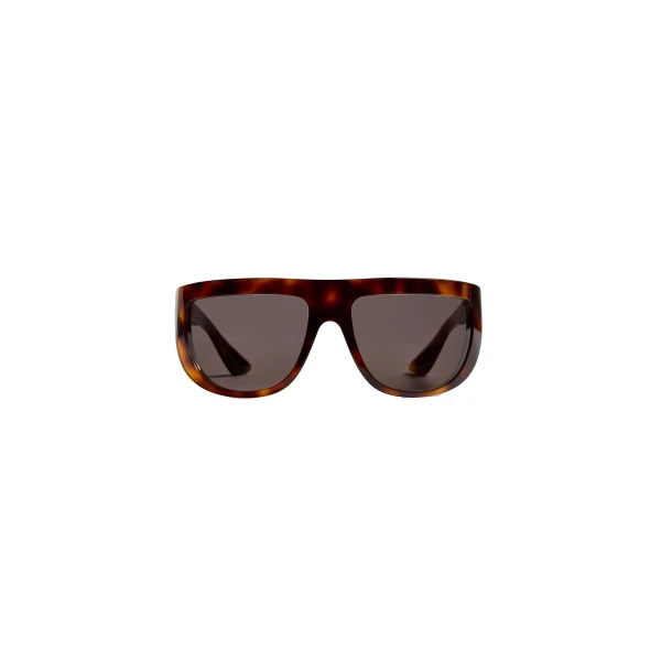 Khaite Oliver Peoples 1974C Sunglasses in Dark Mahogany and Brown