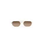 Khaite Oliver Peoples 1989C Sunglasses in Gold and Dark Brown