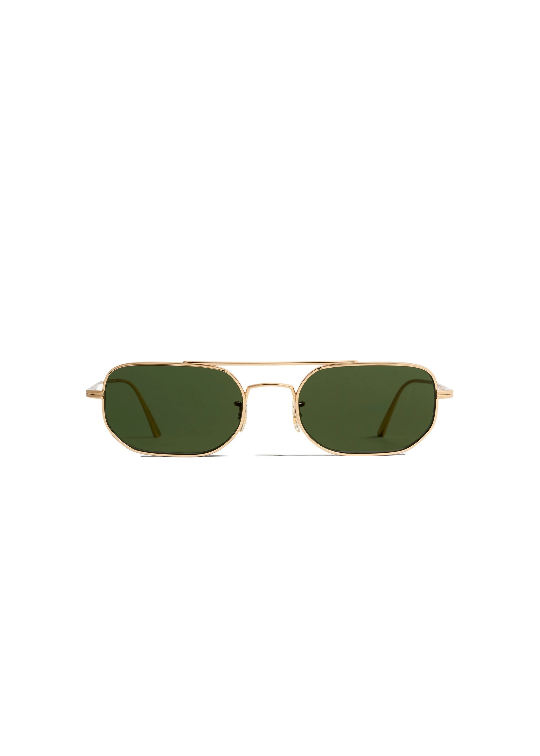 Khaite x Oliver Peoples 1989C Sunglasses in Gold and Green | Buy Sunglasses at Luxury Shoes Khaite Oliver Peoples 1989C Sunglasses in Gold and Green