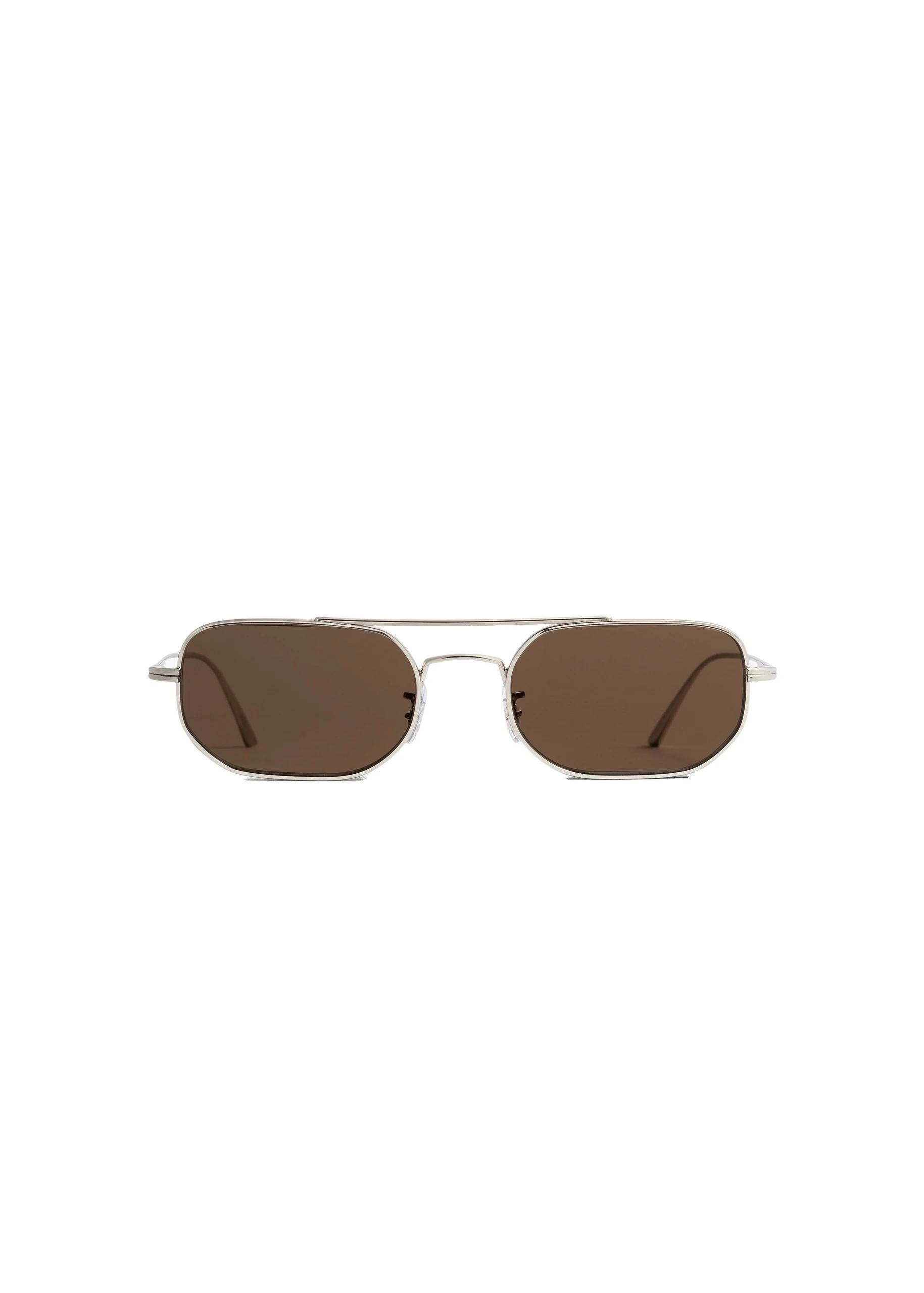 Khaite x Oliver Peoples 1989C Sunglasses in Silver and Grey | Buy Sunglasses at Luxury Shoes Khaite Oliver Peoples 1989C Sunglasses in Silver and Grey