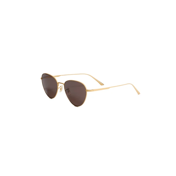 Oliver Peoples 1991C Sunglasses in Gold and Brown - Image 2