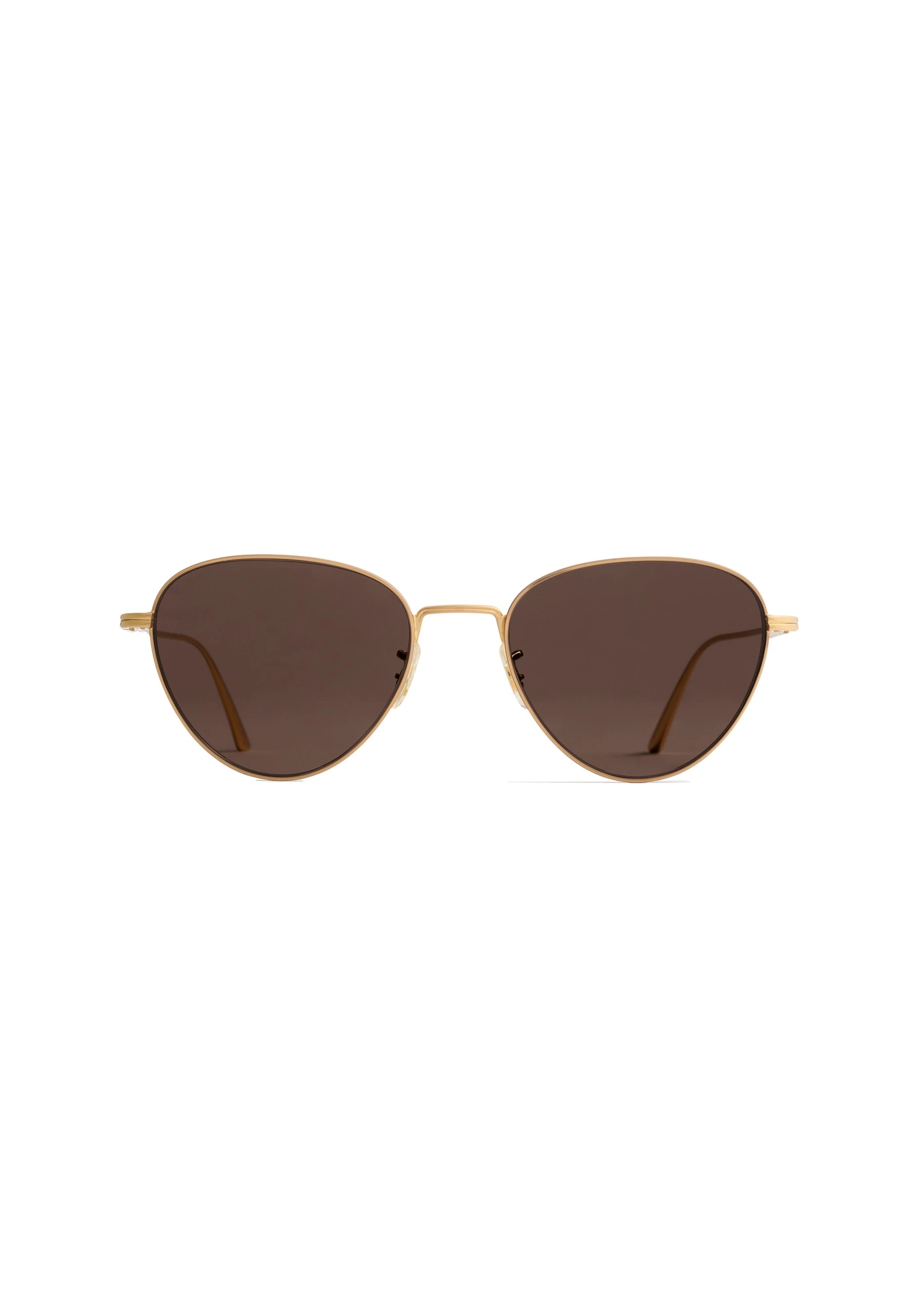 Khaite x Oliver Peoples 1991C Sunglasses in Gold and Brown | Buy Sunglasses at Luxury Shoes Khaite Oliver Peoples 1991C Sunglasses in Gold and Brown