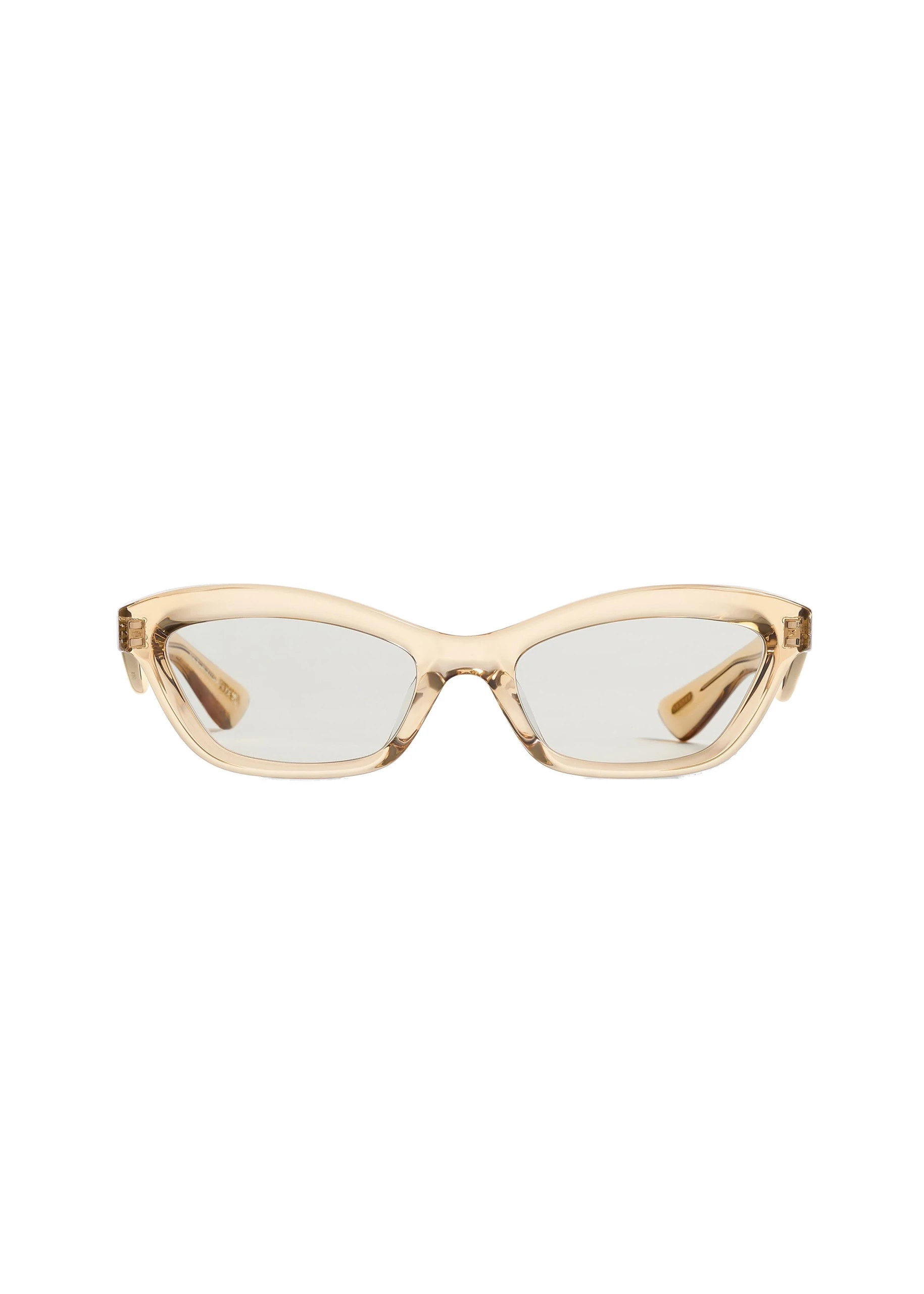 Khaite x Oliver Peoples 1997C Sunglasses in Champagne and Clear Blue Light Filter | Buy Sunglasses at Luxury Shoes Khaite Oliver Peoples 1997C Sunglasses in Champagne and Clear Blue Light Filter