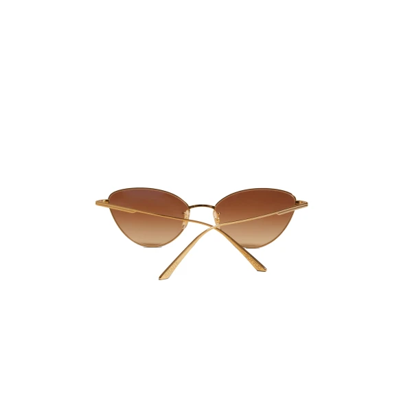 Oliver Peoples 1998C Sunglasses in Gold and Dark Brown - Image 3
