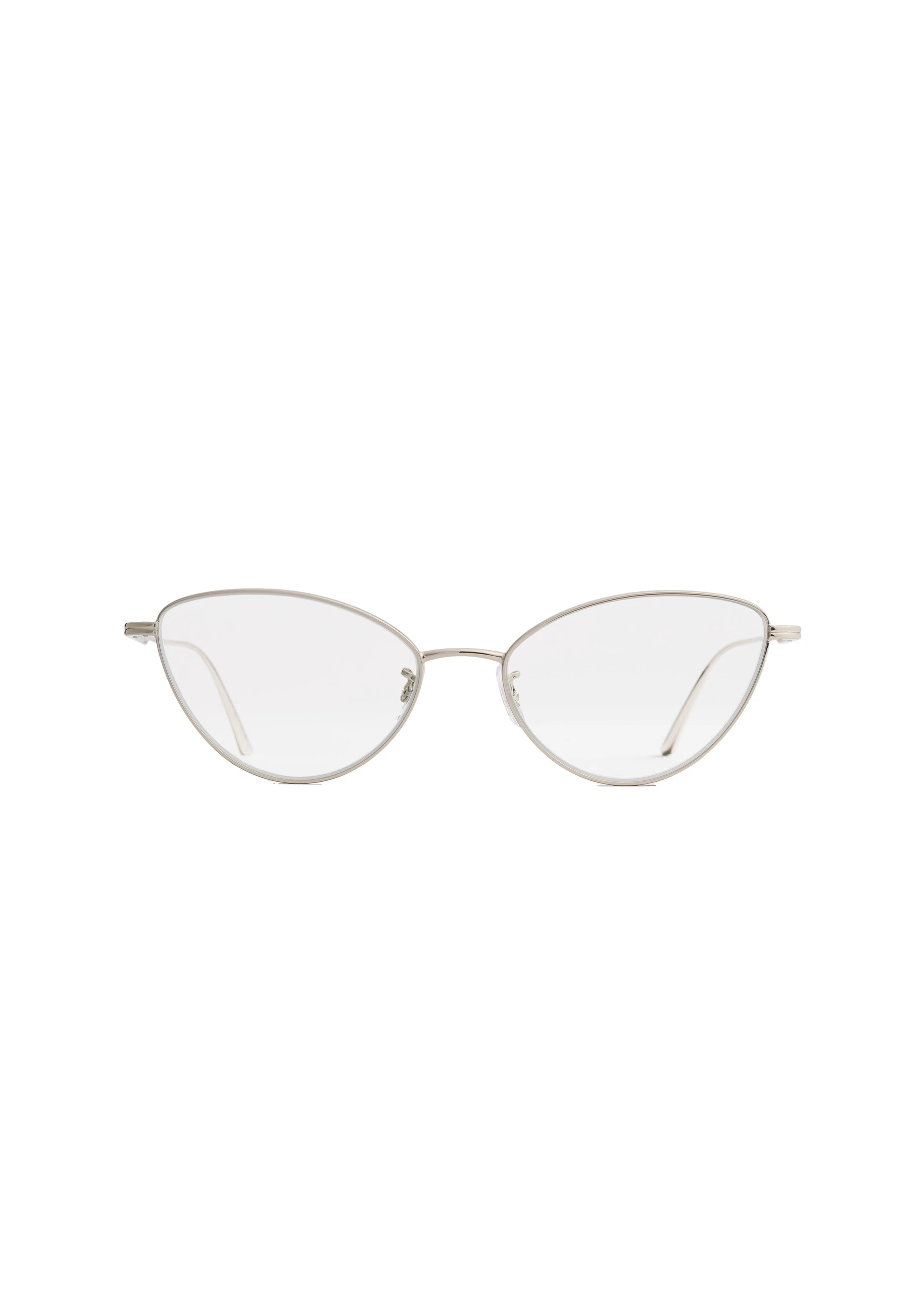 Khaite x Oliver Peoples 1998RX Optical Frames in Silver | Buy Eyewear at Luxury Shoes Khaite Oliver Peoples 1998RX Optical Frames in Silver