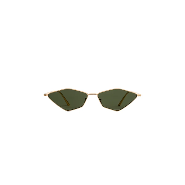 Oliver Peoples 2001C Sunglasses in Gold and Vibrant Green