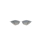 Khaite Oliver Peoples 2001C Sunglasses in Silver and Dark Grey Gradient Mirror