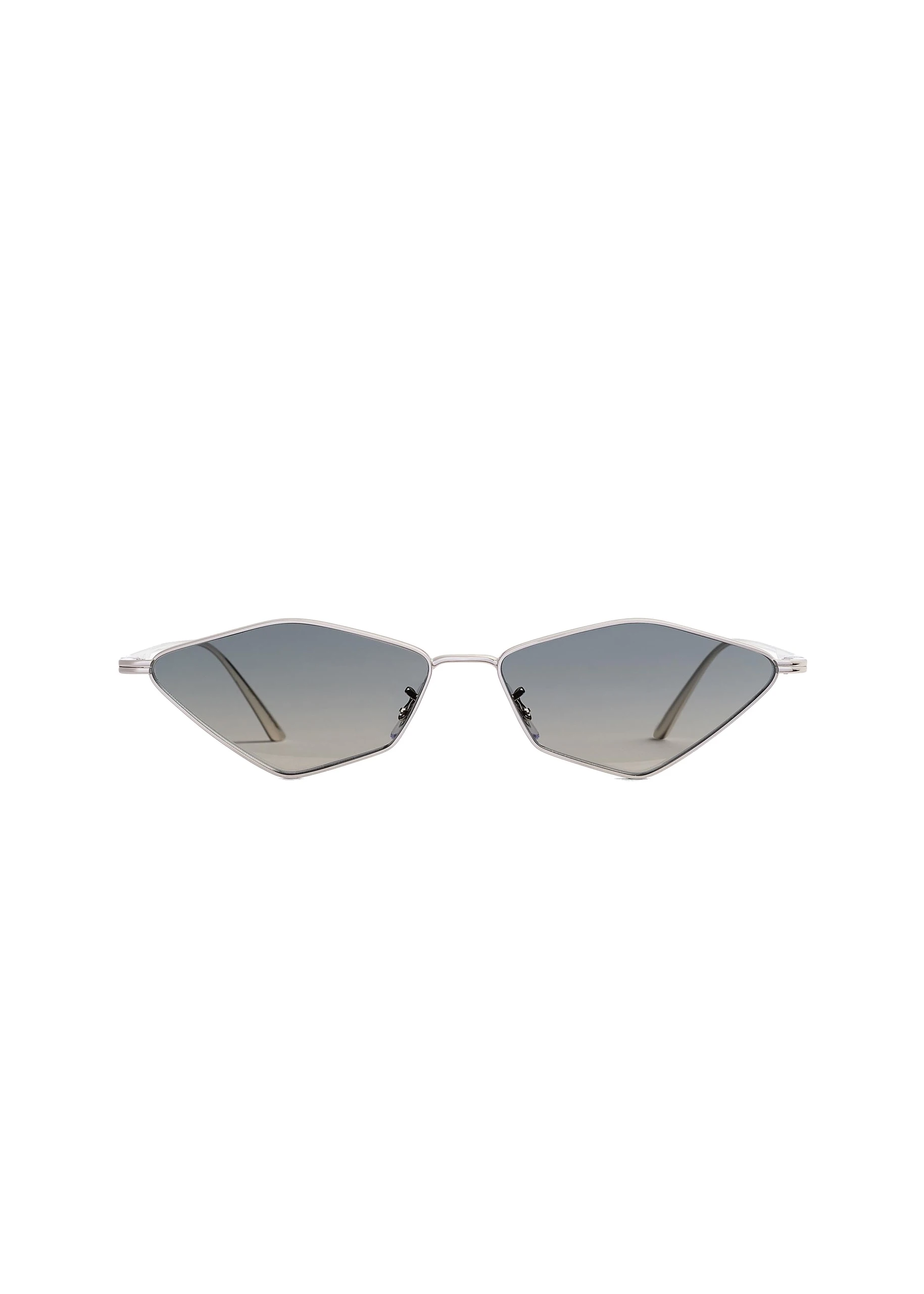 Khaite x Oliver Peoples 2001C Sunglasses in Silver and Dark Grey Gradient Mirror | Buy Sunglasses at Luxury Shoes Khaite Oliver Peoples 2001C Sunglasses in Silver and Dark Grey Gradient Mirror