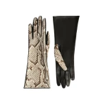 Khaite Remo Mid Gloves in Natural