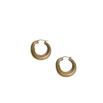 Khaite Santa Fe Hoop Earrings in Antique Gold