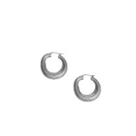 Khaite Santa Fe Hoop Earrings in Antique Silver