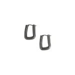 Khaite Santa Fe Rectangular Earrings in Antique Silver