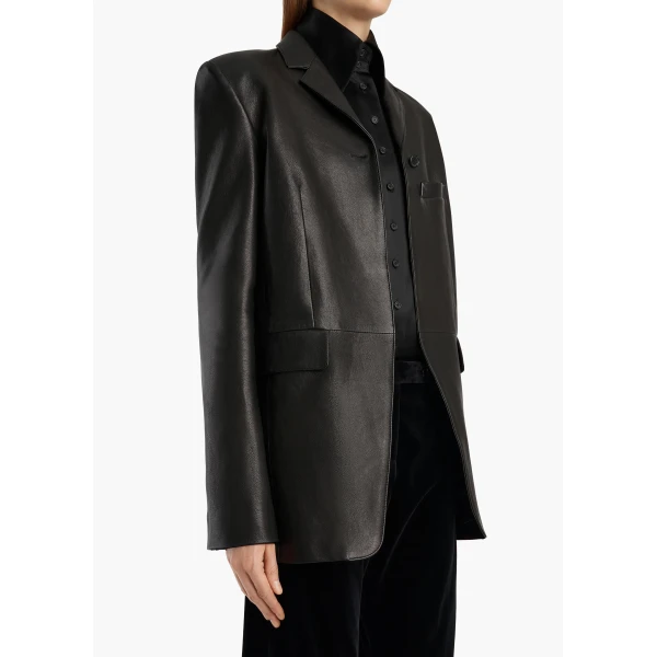 Sarmine Jacket in Black Leather - Image 5