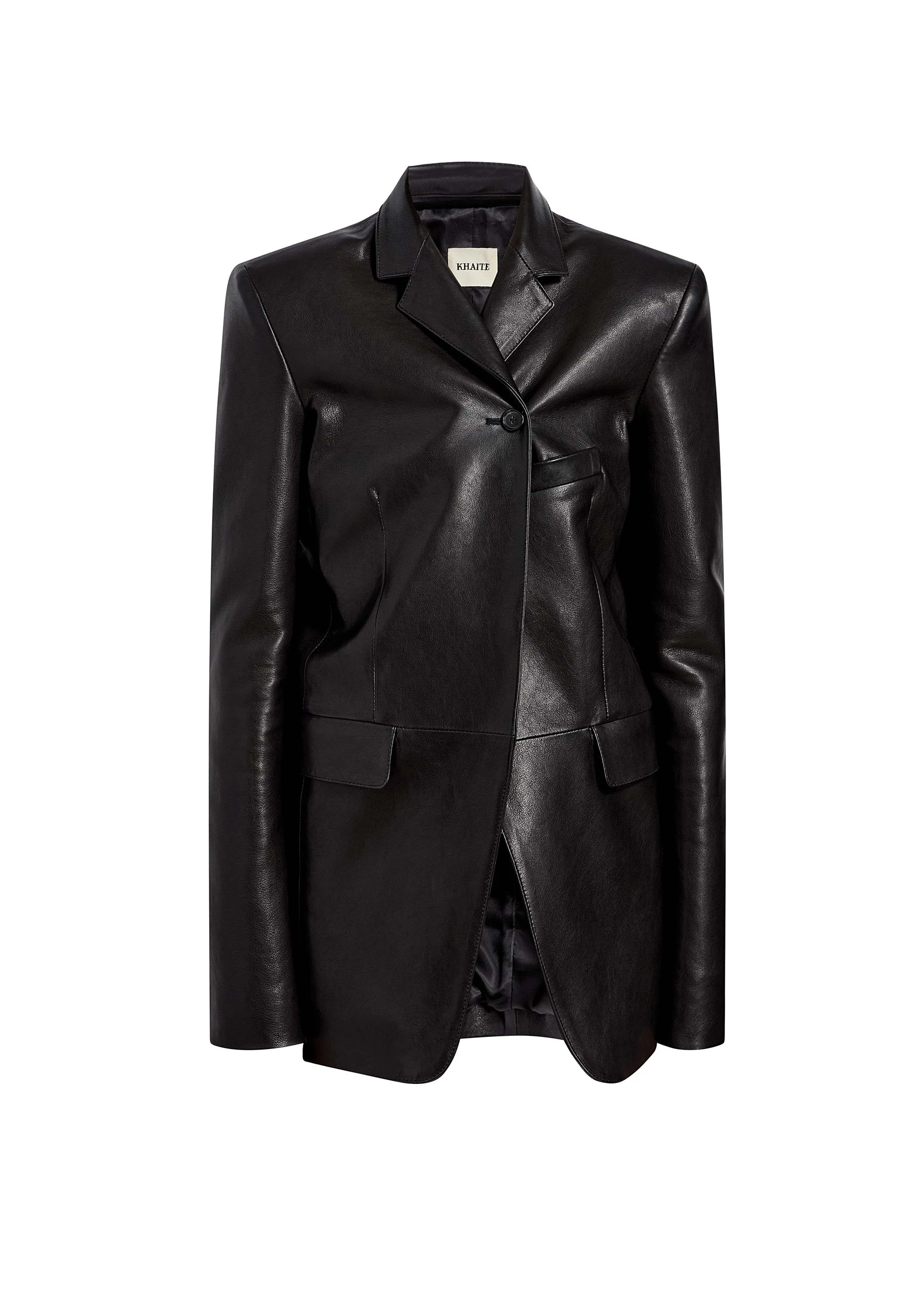 Khaite Sarmine Jacket in Black Leather | Jackets | Luxury Shoes Khaite Sarmine Jacket in Black Leather | Jackets | Luxury Shoes