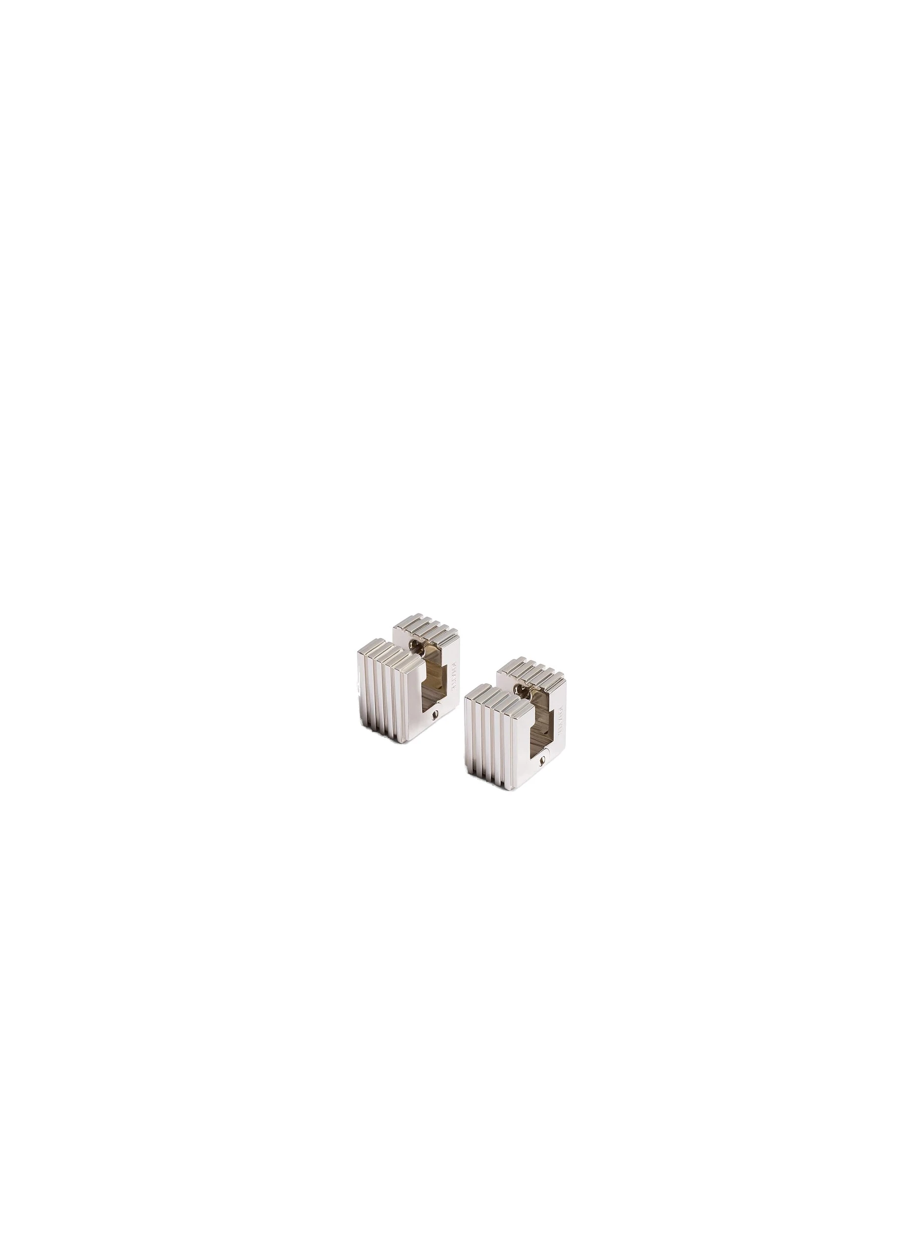 Khaite Small Empire Earrings in Silver | Buy Jewelry at Luxury Shoes Khaite Small Empire Earrings in Silver