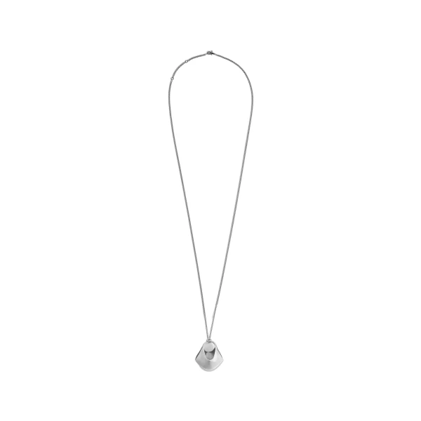 Small Lotus Pendant in Silver