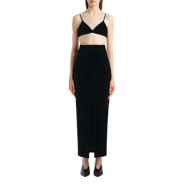 Talita Top in Black Velvet - Image 2