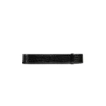 Khaite Theo Waist Belt in Black Croc-Embossed Leather