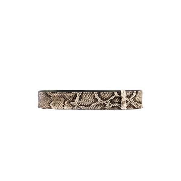 Khaite Theo Waist Belt in Natural Python