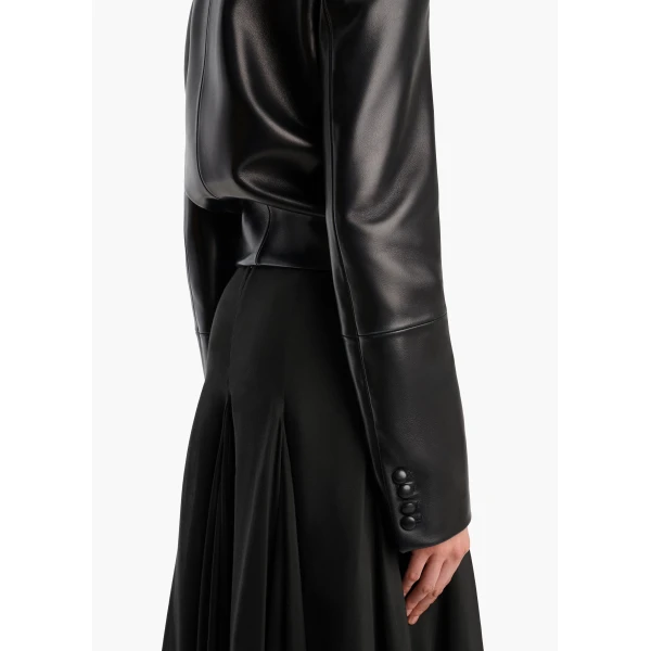 Yoko Jacket in Black Leather - Image 6