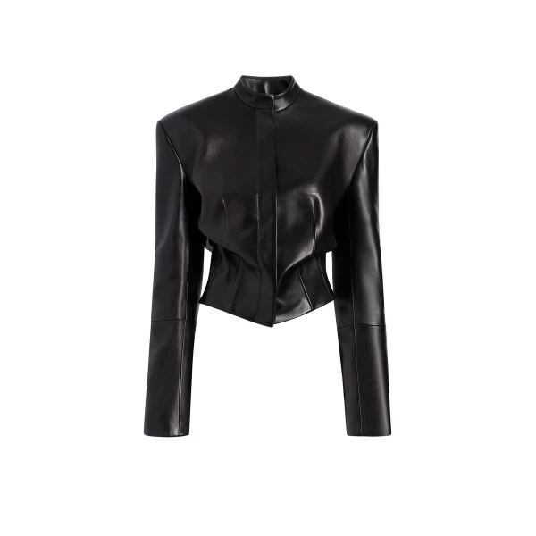 Yoko Jacket in Black Leather