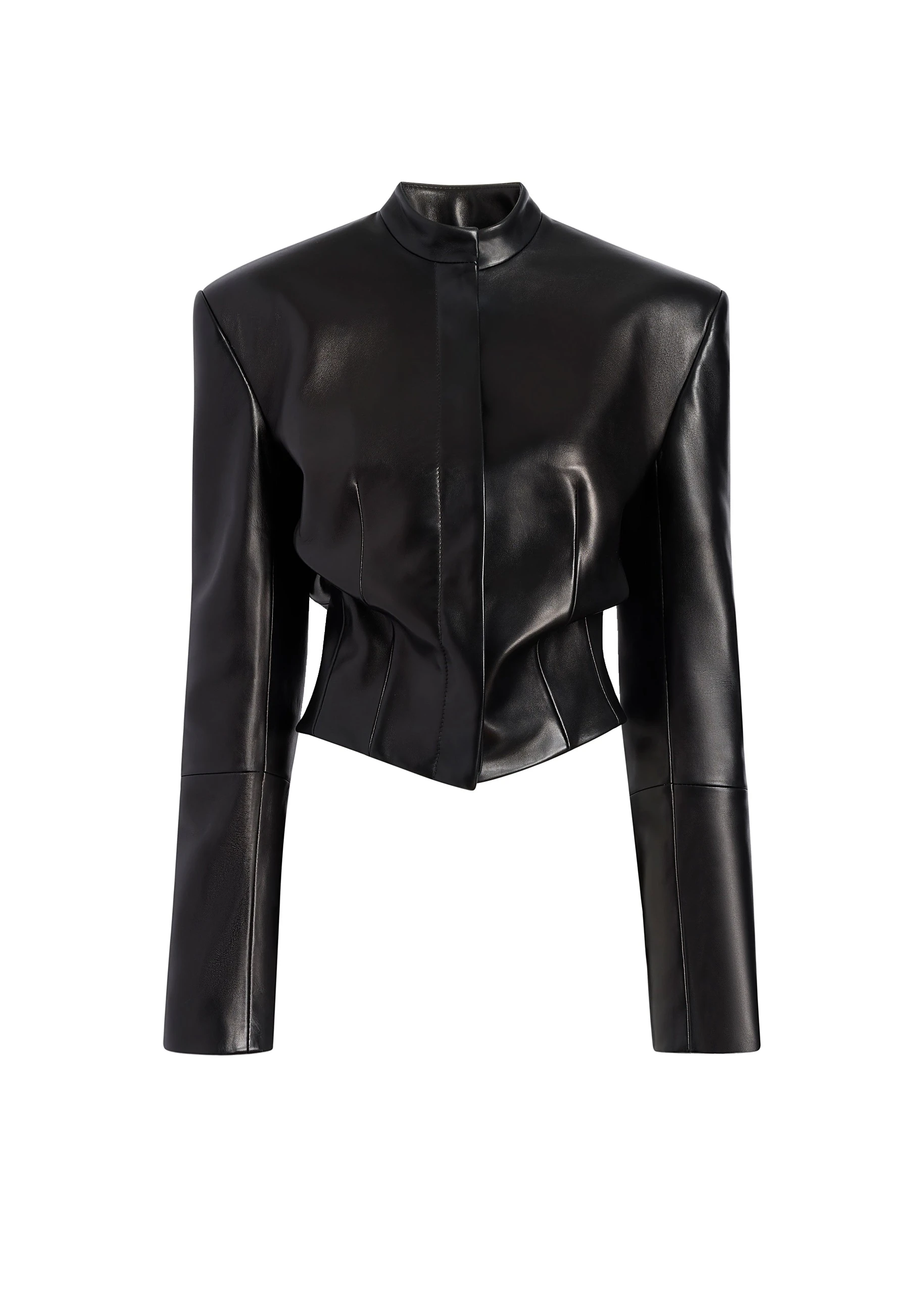 Khaite Yoko Jacket in Black Leather | Jackets | Luxury Shoes Khaite Yoko Jacket in Black Leather | Jackets | Luxury Shoes