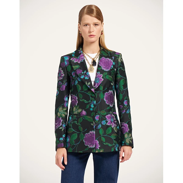 La DoubleJ 24/7 Jacket Bis in Botanical Black at Luxury Shoes 