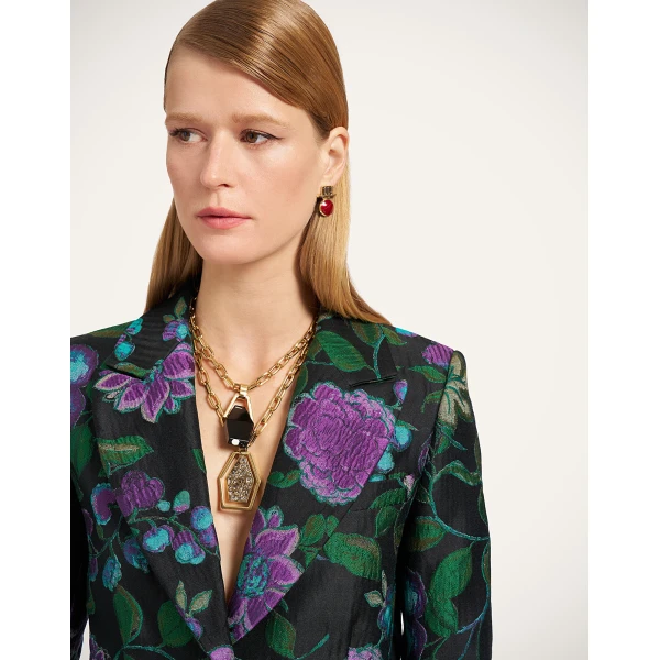 La DoubleJ 24/7 Jacket Bis in Botanical Black at Luxury Shoes 