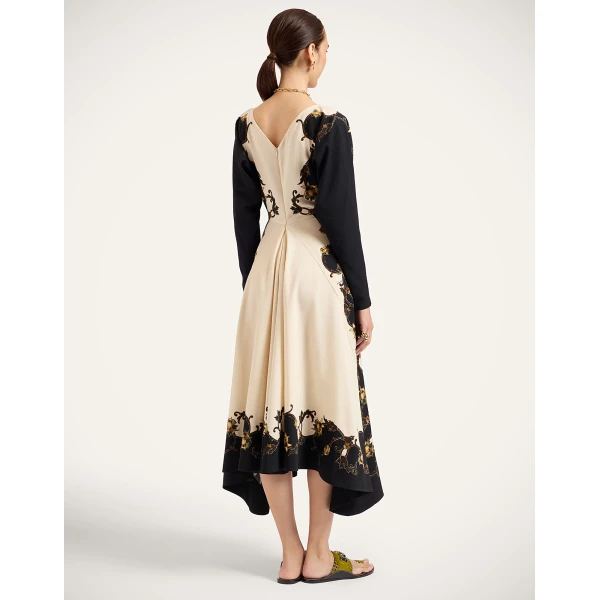 La DoubleJ 9 To 5 Dress in Buttercup Black at Luxury Shoes 