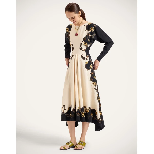 La DoubleJ 9 To 5 Dress in Buttercup Black at Luxury Shoes 