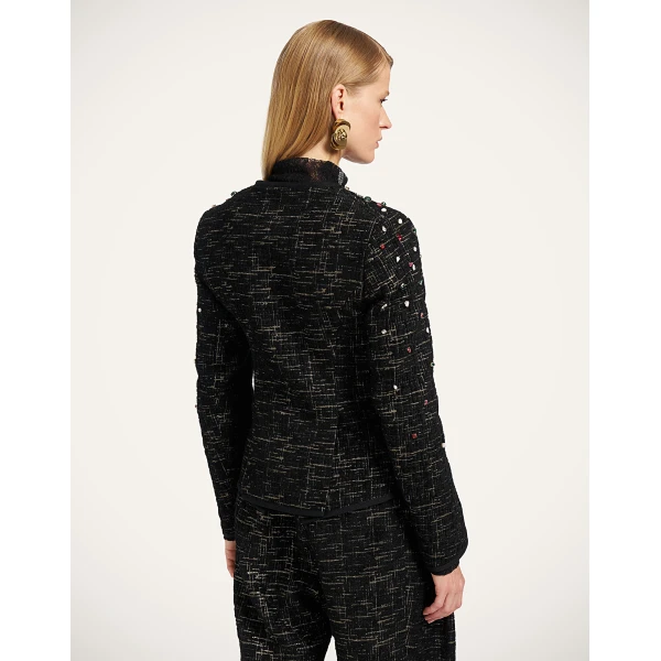 La DoubleJ 9 To 5 Jacket in Bicolor Black at Luxury Shoes 