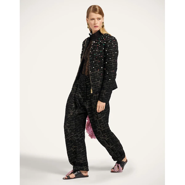 La DoubleJ 9 To 5 Jacket in Bicolor Black at Luxury Shoes 