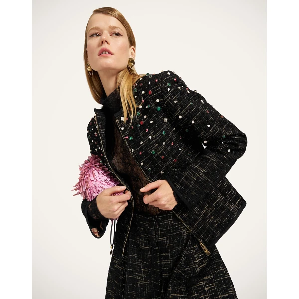 La DoubleJ 9 To 5 Jacket in Bicolor Black at Luxury Shoes 