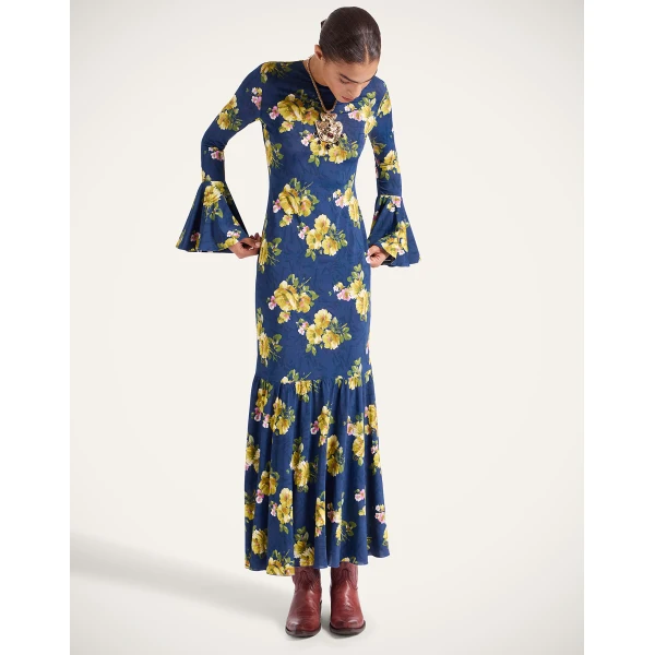 La DoubleJ Alba Dress in Riptide Midnight Blue, view 4